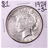 Image 1 : 1924-S $1 Peace Silver Dollar Coin