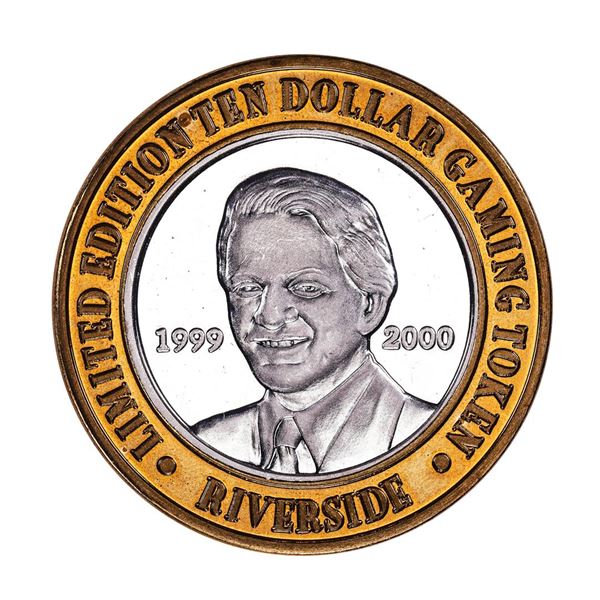 .999 Silver Riverside Resort Casino Laughlin, NV $10 Limited Edition Gaming Token