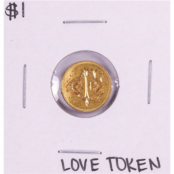 $1 Indian Princess Head Gold Dollar Love Token Coin