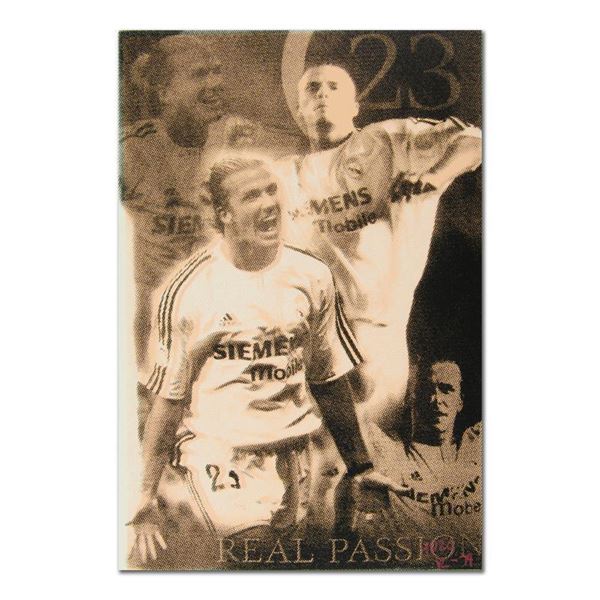 "Ringo" Daniel Funes "David Beckham" Original Mixed Media On Canvas