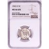 Image 1 : 1943-D Jefferson Nickel Coin NGC MS66 6FS