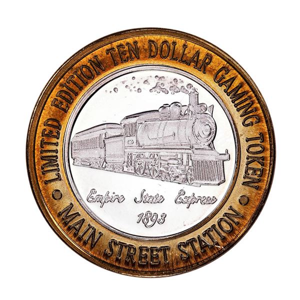 .999 Silver Main Street Station Las Vegas, NV $10 Limited Edition Casino Gaming Token