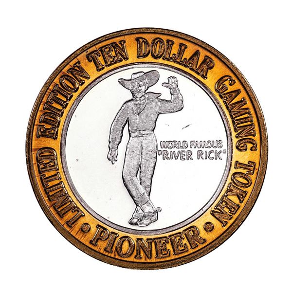 .999 Fine Silver Pioneer Laughlin, Nevada $10 Limited Edition Gaming Token