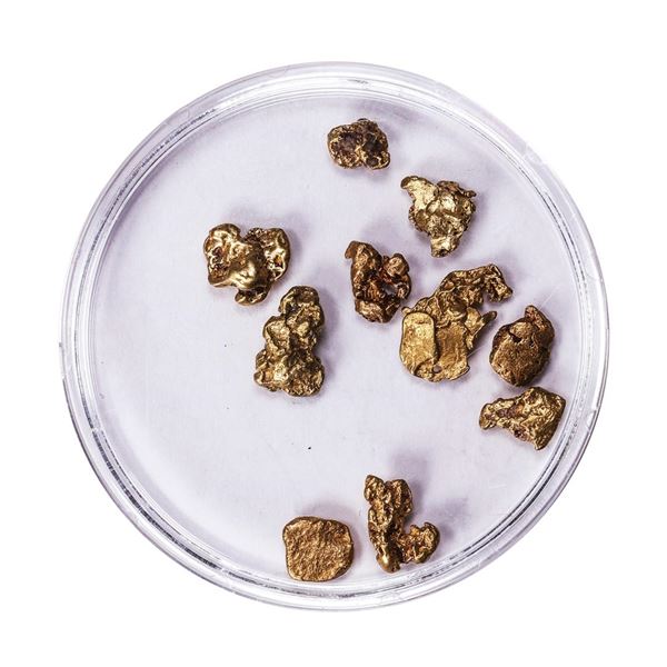 Lot of Gold Nuggets 3.96 Grams Total Weight