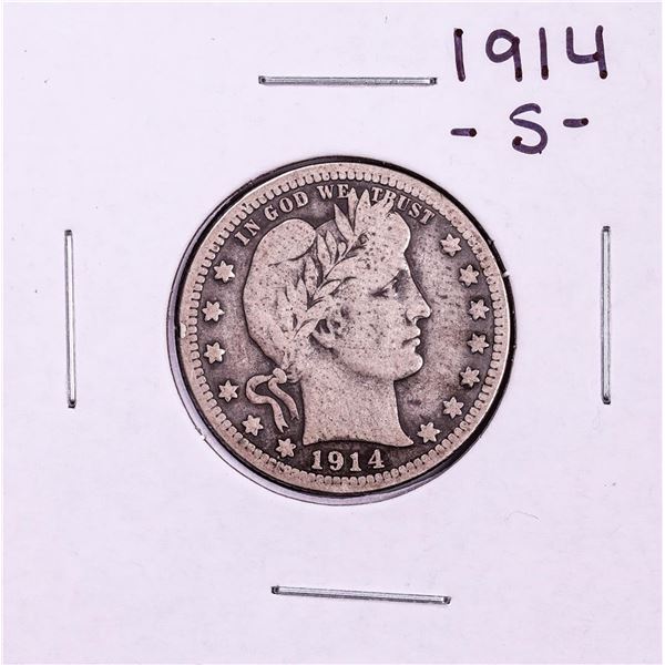 1914-S Barber Quarter Coin