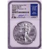 Image 1 : 2021(S) Ty. 1 $1 American Silver Eagle Coin NGC MS69 Jeppson Signed Emergency Release