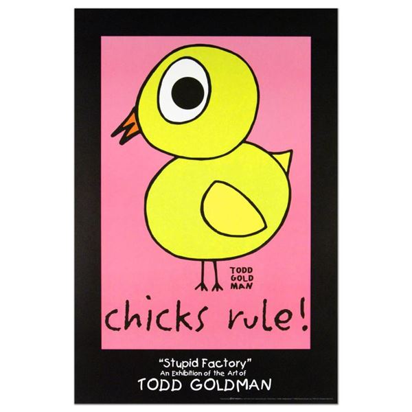 Todd Goldman "Chicks Rule" Print Poster On Paper