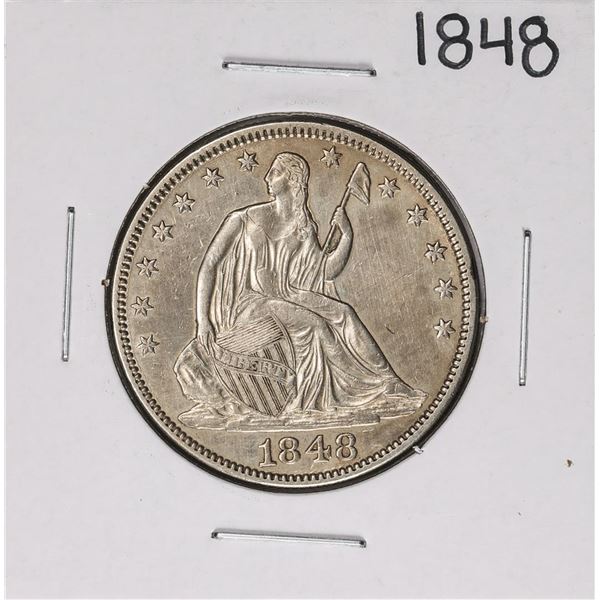 1848 Seated Liberty Half Dollar Coin