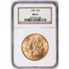 Image 1 : 1894 $20 Liberty Head Double Eagle Gold Coin NGC MS61