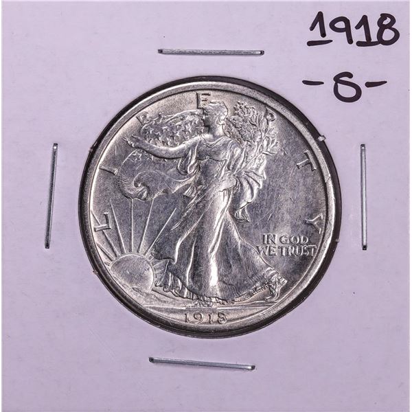 1918-S Walking Liberty Half Dollar Coin