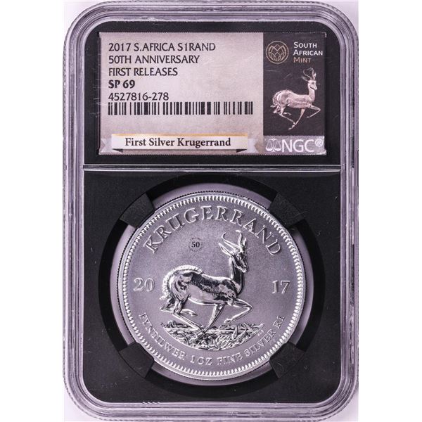 2017 South Africa Krugerrand Silver Coin NGC SP69 First Releases