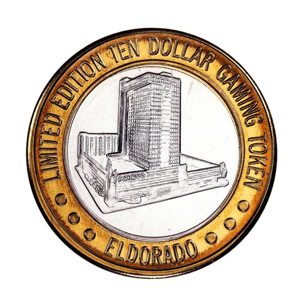 .999 Fine Silver Eldorado Reno, Nevada $10 Limited Edition Gaming Token