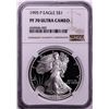 Image 1 : 1995-P $1 Proof American Silver Eagle Coin NGC PF70 Ultra Cameo