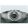 Image 4 : Rolex Ladies Stainless Steel Green Diamond Datejust Wristwatch