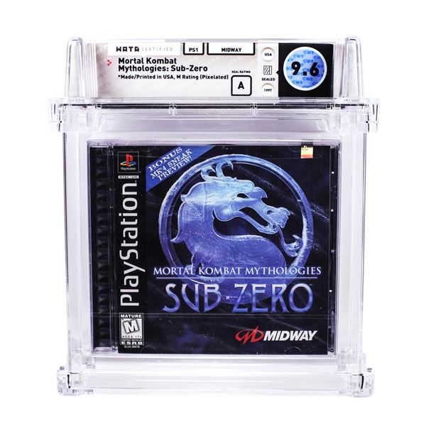 Mortal Kombat Sub Zero PS1 PlayStation Sealed Video Game WATA 9.6/A