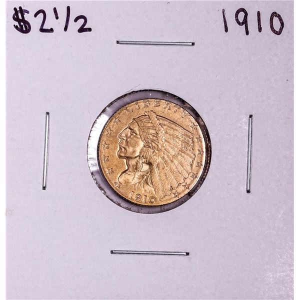 1910 $2 1/2 Indian Head Quarter Eagle Gold Coin