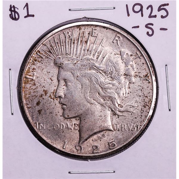 1925-S $1 Peace Silver Dollar Coin