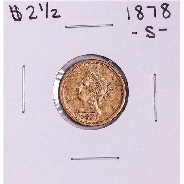 1878-S $2 1/2 Liberty Head Quarter Eagle Gold Coin