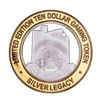 Image 1 : .999 Silver Silver Legacy Reno, Nevada $10 Casino Limited Edition Gaming Token