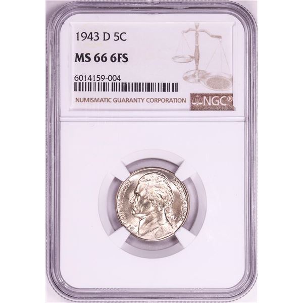1943-D Jefferson Nickel Coin NGC MS66 6FS
