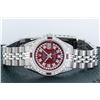 Image 9 : Rolex Ladies Stainless Steel Ruby & Diamond Datejust Watch With Rolex Box