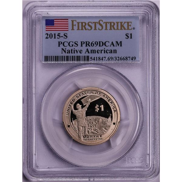 2015-S $1 Proof Sacagawea Dollar Coin PCGS PR69DCAM