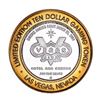 Image 2 : .999 Silver Las Vegas Club $10 Limited Edition Casino Gaming Token