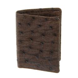 Mens Ostrich Hide Skin Wallet