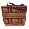 Image 1 : Thai Silk Hand Crafted Large Elephant Handbag 
