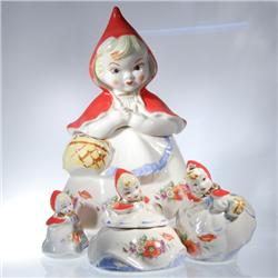 Vintage Little Red Riding Hood Kitchen Set