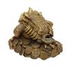 Image 3 : Large Brass Gilded Money Frog 