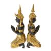 Image 4 : Male & Female Bronze Gilded Temple Guards