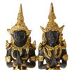 Image 5 : Male & Female Bronze Gilded Temple Guards