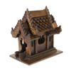 Image 1 : Teak Handcarved Spirit House on Base