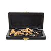 Image 2 : Rosewood & Bone Chess Set in Wood Storage Box  