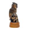 Image 2 : Water Buffalo Horn Scrimshaw Owl RARE 