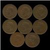 1944-1952 New Zealand AU+ 1/2 Penny Set 