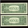 Image 2 : 1999 $1 Star Fed Reserve Uncirculated Pair   