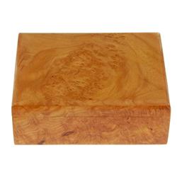 Inlaid Burl Box Handmade Rare Afzelia Wood