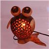 Image 3 : Hand Made Coconut Shell Fish Lamp