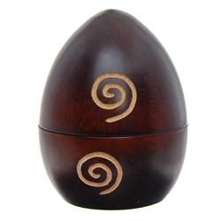 Handcarved Mango Wood Egg Box 