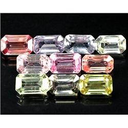 3.70ct 10pcs Natural Fancy Color Sapphire Untreated RETAIL $3950