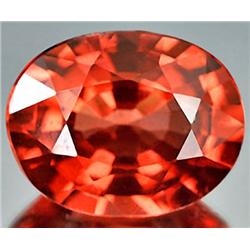 1.32ct. Clean RARE Natural Orange Red Rhodolite Garnet Gem FLAWLESS RETAIL $750 (GEM-3717)