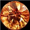 2.1mm Clean Orange Yellow Songea Sapphire FLAWLESS RETAIL $200 (GEM-3746R)