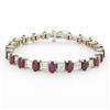 14K Gold 14.69ct Ruby+Diamond Bracelet RETAIL $30000 (JEW-1102)