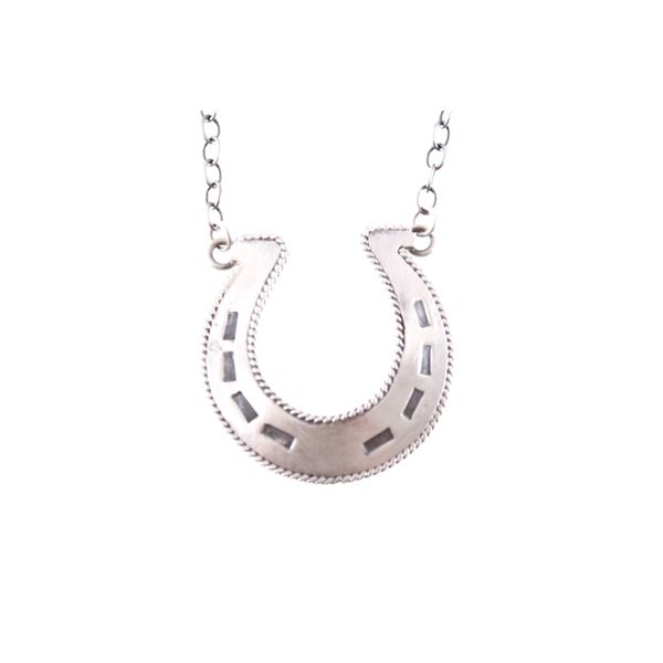 Navajo Horseshoe Sterling Necklace by Livingston