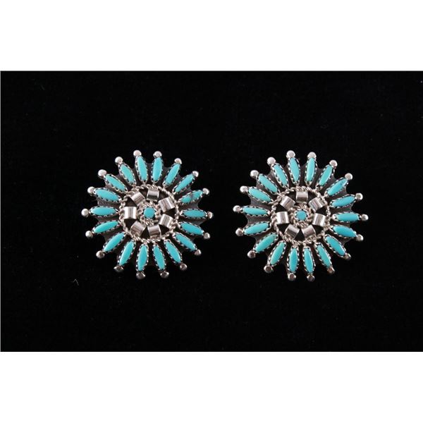 Navajo Ned & Rosemary Nez Needle Point Earrings