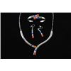 Image 1 : Navajo Opal Bracelet Necklace & Earrings Set by BL