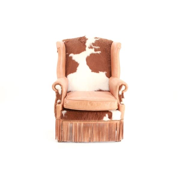 Montana Watauga Cowhide Leather Lounge Chair