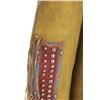 Image 9 : Kiowa Beaded Painted High Top Moccasins c. 1930-